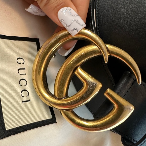 Gucci Accessories Gucci Belt Gold And Black Poshmark